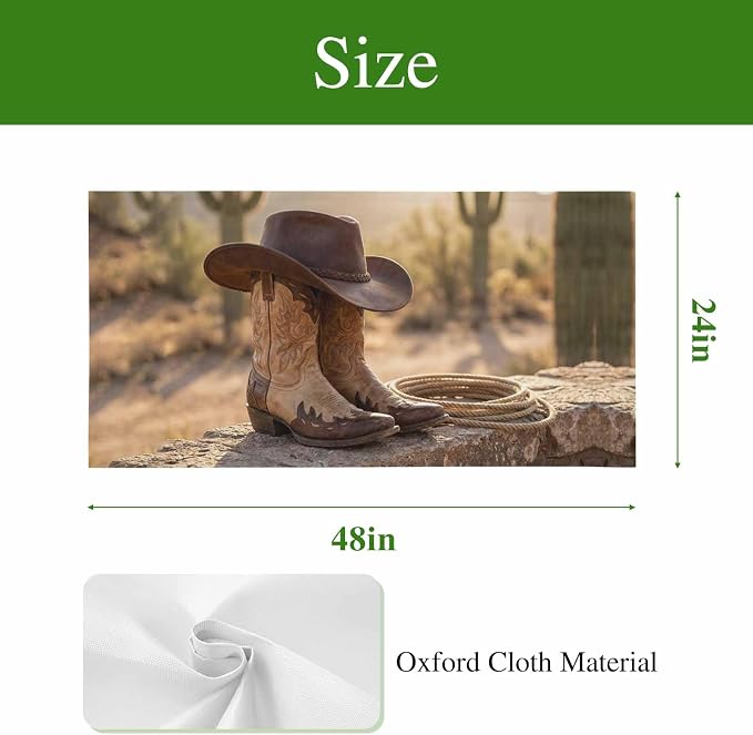 4 Pack Fluorescent Light Cover, Cowboy Western Light Covers