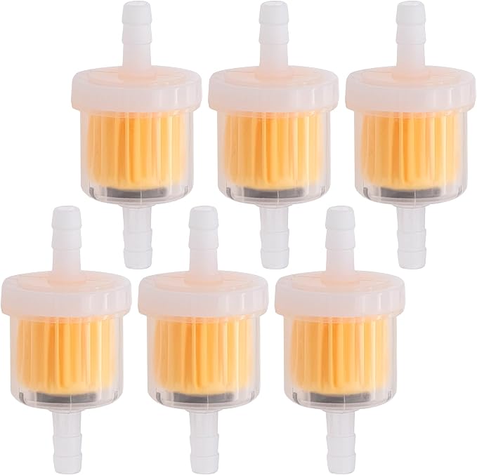 6PCS 1/4 Inch Gas Inline Fuel Filters,