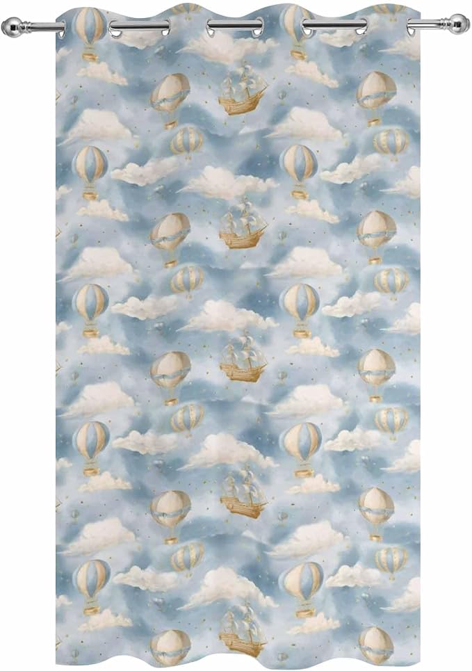 Hot Air Balloons Outdoor Curtains