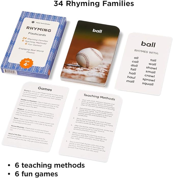 Award-Winning Flash Cards for Preschool & Kindergarten – 5-Deck Set, 180 Jumbo Cards – Learn Alphabet, Numbers, Colors, Shapes, First Words, Opposites & Rhyming – for Kids Ages 2–5