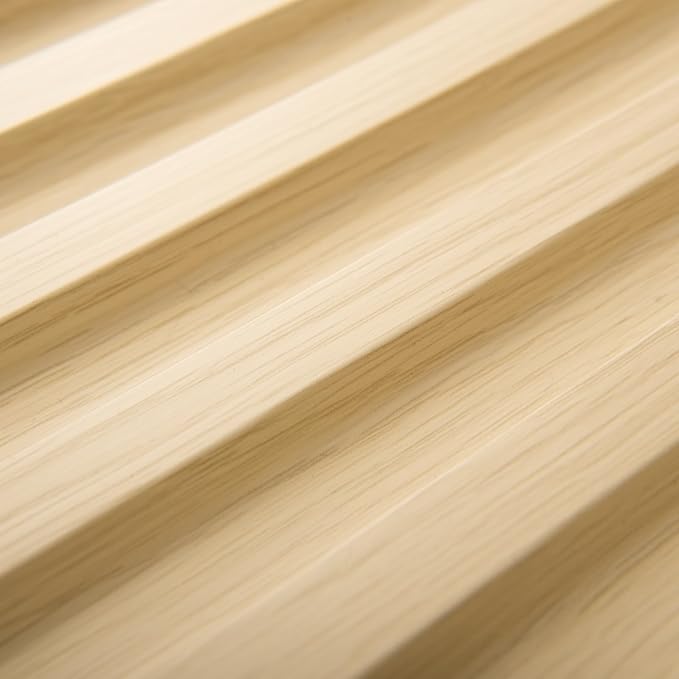 Art3d 12-Pack Slat Design 3D Wall Panels for Interior Wall Decor, 2x4 FT PVC Decorative Drop Ceiling Tiles - Oak
