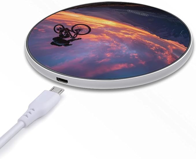 Bicycle Rider Mountain Bike Wireless Charger Portable Charging Pad | LightweightAll Smartphone