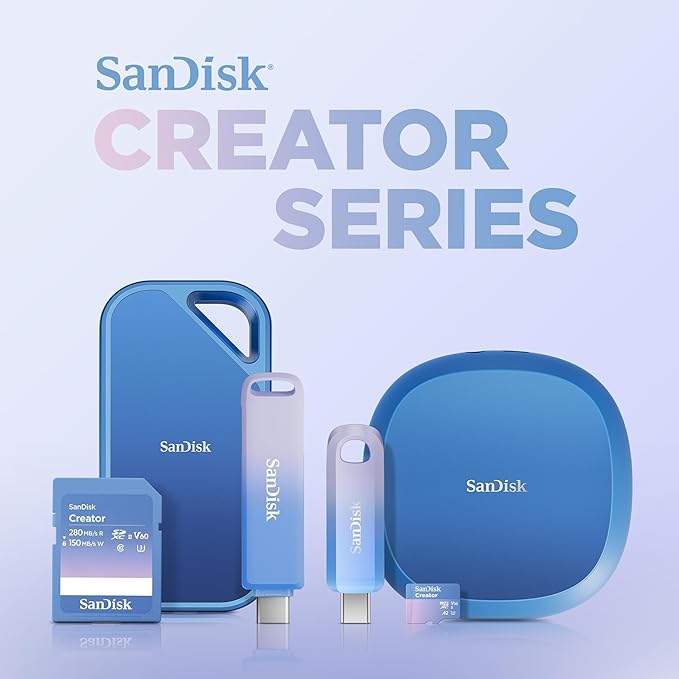 SanDisk 128GB Creator Phone Drive - for iPhone, iPad, Laptop & Mac - Includes USB Type-C and Lightning Connectors - Automatic Backup, 3 Months of Adobe Lightroom Included- SDIXD0N-128G-GN6TP