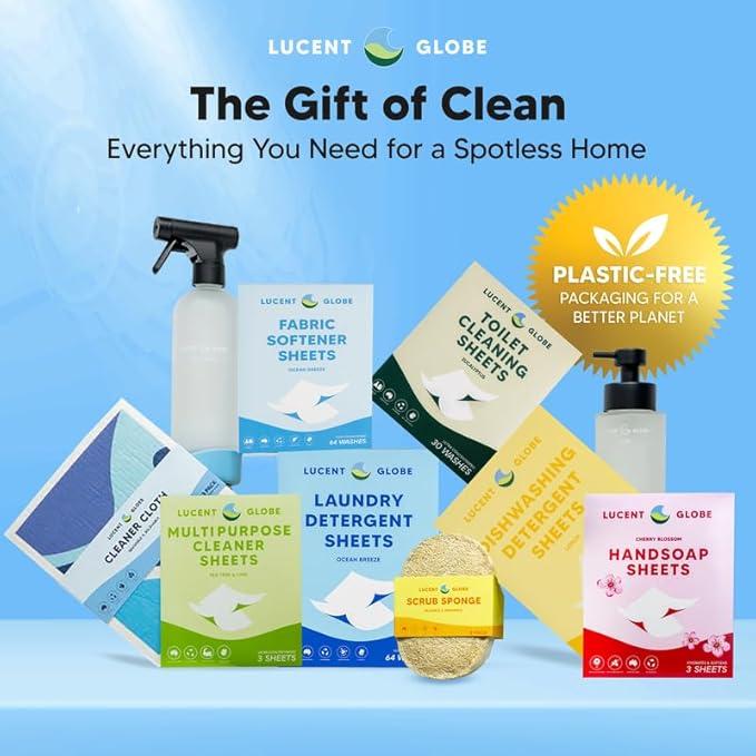 Fabric Softener Sheets for Washer - Softens & Freshens Laundry, Gentle on Fabrics & Skin - Free from Harsh Chemicals - Travel-Friendly Fabric Softener for Washing Machine (OB)