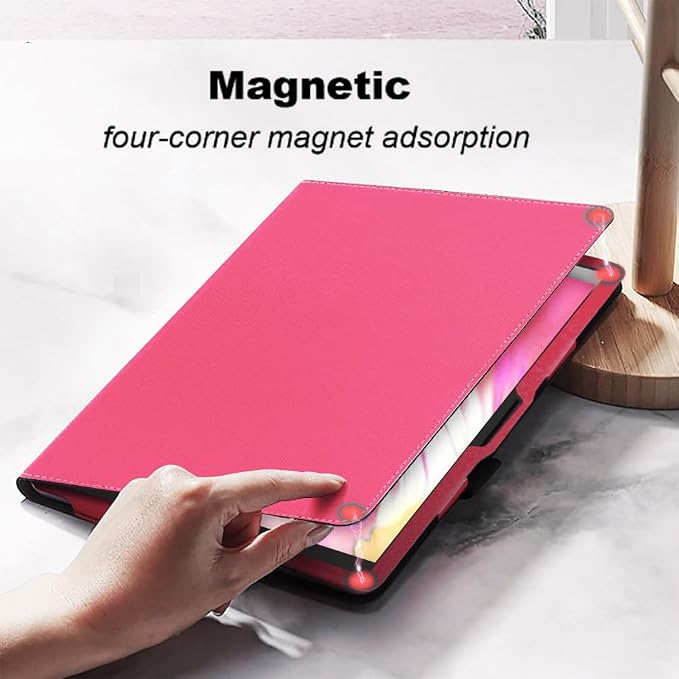 for TCL TAB 10 NXTPAPER 5G 10.4 Inch Tablet CasePU Leather Slim Cover Soft Back Shell Folding Multi-Viewing Angles Stand for TCL TAB 10 NXTPAPER 5G 10.4 Inch Model 9199S Tablet (Black)