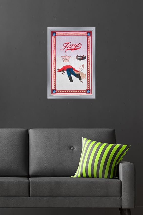 Fargo (1996) - One Sheet Wall Poster, 22.4L" x 14.7W", Silver Framed Version