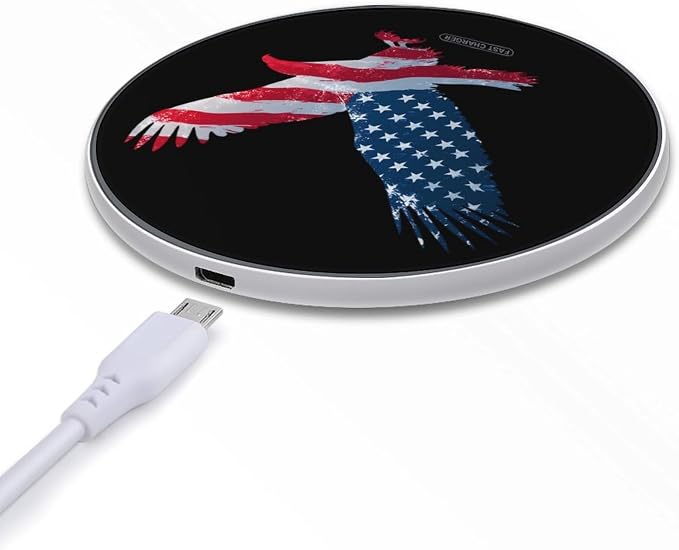 USA Ea-gles Wireless Charger Portable Charging Pad | LightweightAll Smartphone