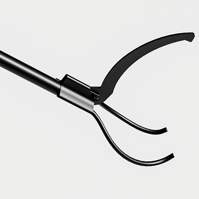 Fire Beauty Fireplace Log Grabber Steel Fire Tongs for Fire Pit Wood Stove