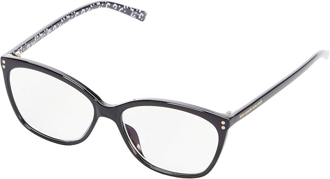 kate spade new york Milena Blue Light Reading Glasses Black/Demo Lens +2.00