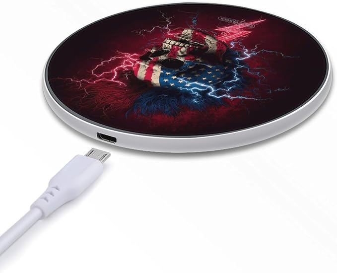 Skull Flag Wireless Charger Portable Charging Pad | LightweightAll Smartphone