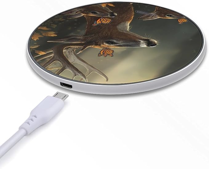 Deer Butterfly Wireless Charger Portable Charging Pad | LightweightAll Smartphone