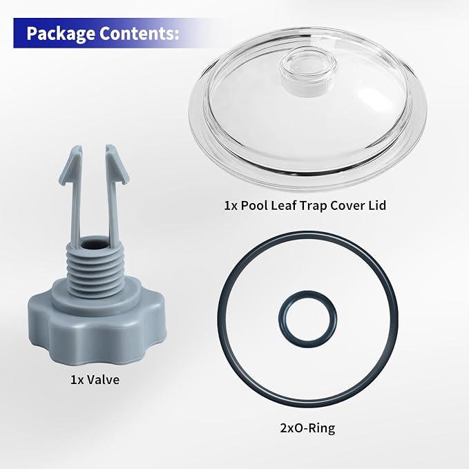 XJJ 28645EG Pool Leaf Trap Cover Lid 5 inch have O-Ring, Fit