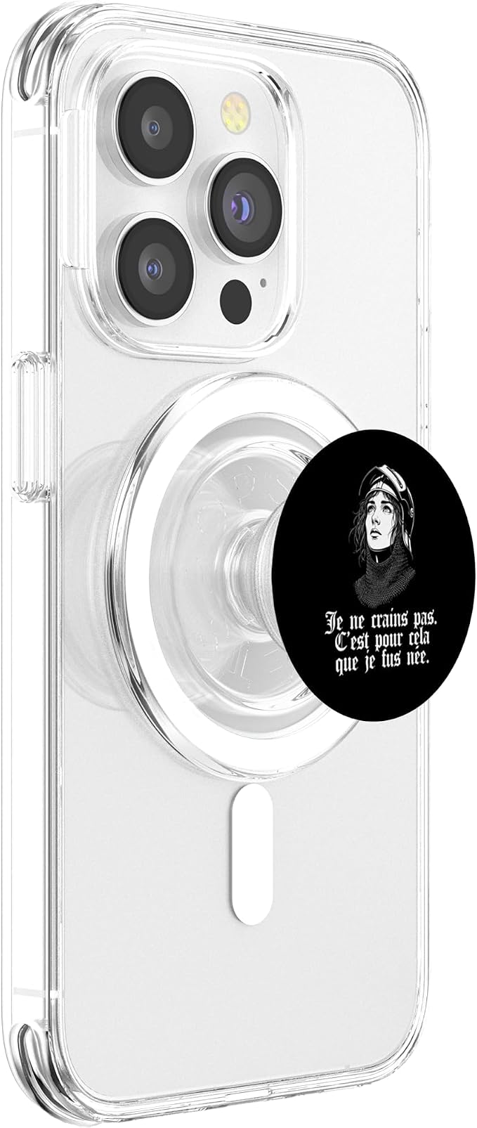 Joan of Arc Armor I Am Not Afraid I was Born for This French PopSockets PopWallet for MagSafe