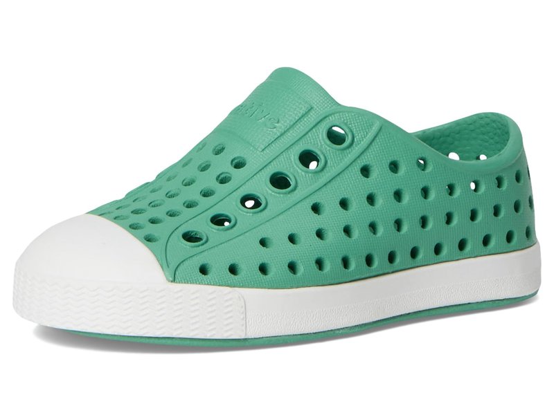 Native Shoes Unisex-Kids Jefferson Sneakers, Alpine Green/Shell White, 3 Little Kid