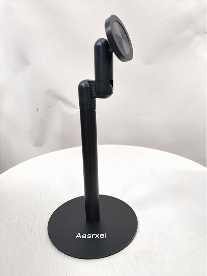 Phone Stand for Desk with MagSafe Magnetic Function,Aluminum Alloy Phone Stand 360° Rotatable & Telescopic for Video Recording,Stand for iPhone 17 Pro Max 16/15/14/13/12 and for Samsung.