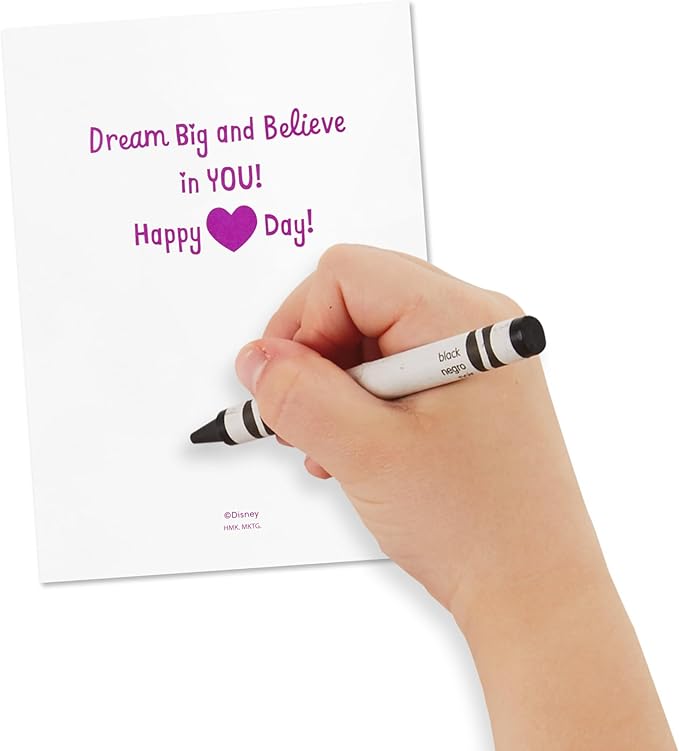 Hallmark Disney Princess Valentines Day Cards and Stickers for Kids School (24 Classroom Valentines with Envelopes)