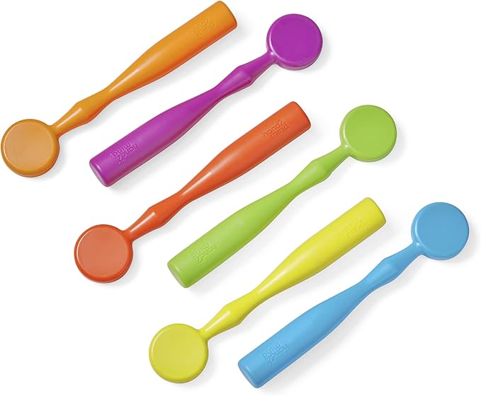 hand2mind Magnetic Wands for Kids, Magnet Wands, Magnets for Kids Science, Magnets for Teaching, Preschool Science Classroom Supplies, Magnet with Handle, Elementary Teacher Must Haves (Set of 6)