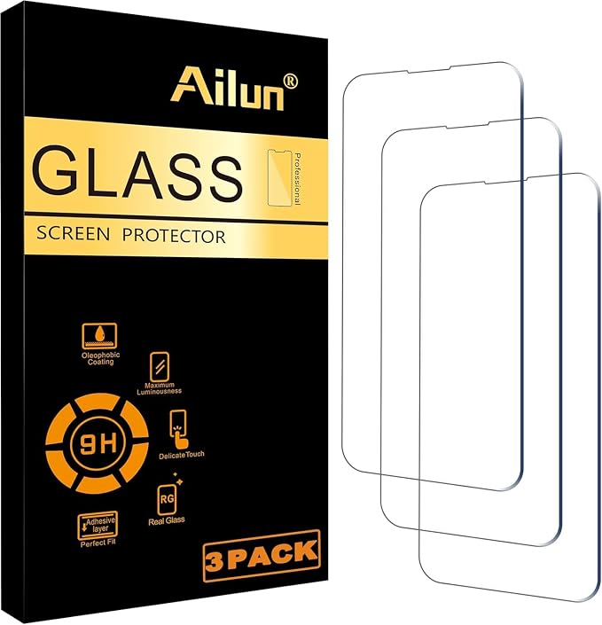 OmniMaster Screen Protector for Phone Monitor DisplayTempered Glass 3 Pack (OM02)