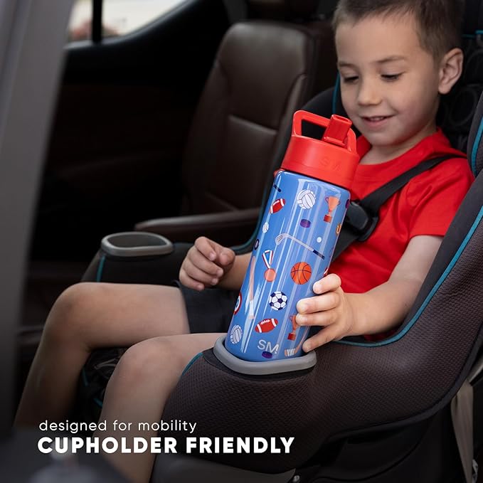 Simple Modern Kids Summit Water Bottle with Straw Lid | Marvel Spider-man 14oz Stainless Steel Cup Insulated Tumbler for Boys, School | Spidey & Friends