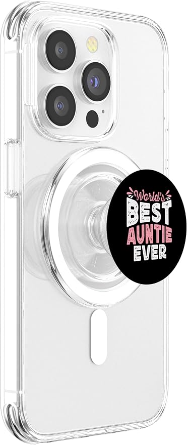 World's Best Auntie Ever Funny Sister Family Aunt PopSockets Adhesive PopGrip