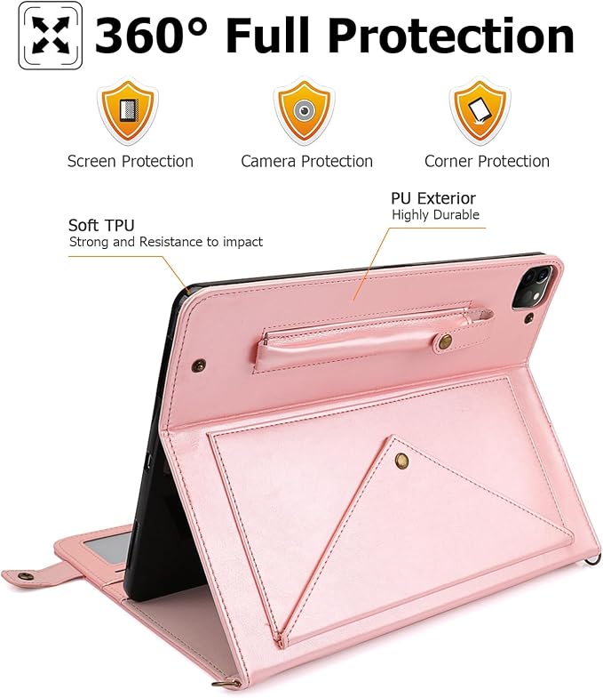 Dteck for iPad Pro 13-Inch (M4/M5) Clear TPU Case 2024/2025 Release Durable Soft Silicone Back Cover Slim Fit Lightweight Anti Scratch Ultra Thin Protective Tablet Basic Case Shell (Transparent)