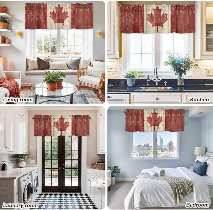 Canada Curtain Valances for Windows, Kitchen Valance Window Treatment