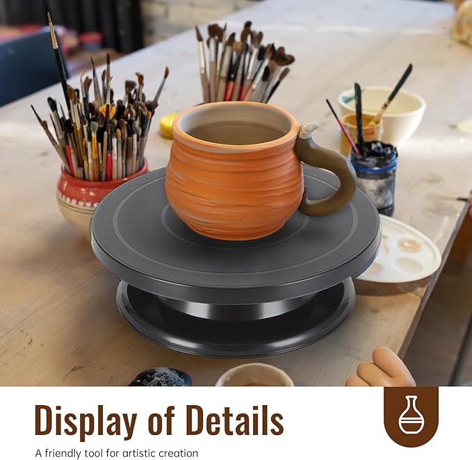 YLSURNY 11 lnch Cake Turner,Pottery Wheel,Spinning Wheel