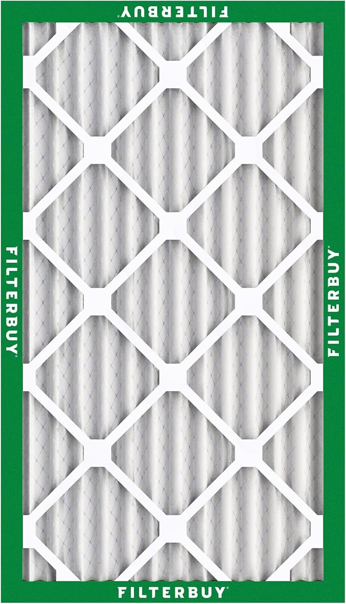 Filterbuy 16x30x2 Air Filter MERV 8 Essential Dust & Allergy Defense,