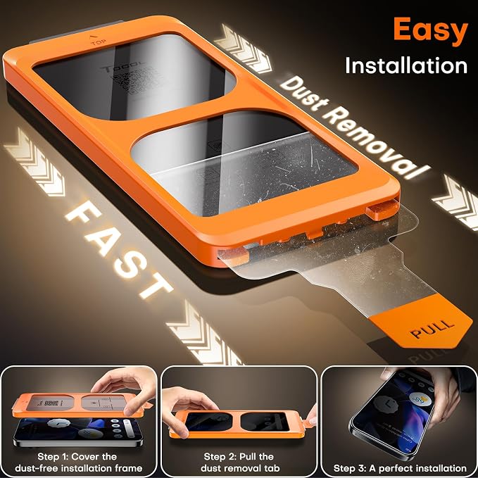 TOCOL for Pixel 2026 Screen Protector Clear | Easy Installation Bubble-Free 9H+ Tempered Glass 11FT Military Grade Shatterproof Anti-Scratch Case Friendly HD 2 Pack