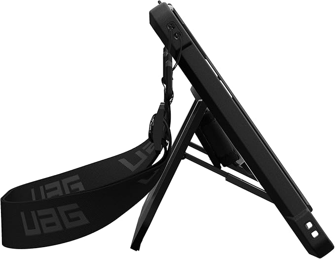 URBAN ARMOR GEAR UAG Designed for Microsoft Surface Pro 1st Edition 12" Case - Rugged Protective Cover with Multi-Angle Built-in Kickstand Pen Holder Hand Strap & Shoulder Strap, Plasma Ice/Black