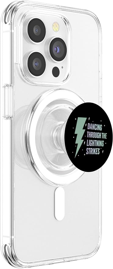 Funny Dancing Through The Lightning Strikes Dance Humor PopSockets PopWallet for MagSafe