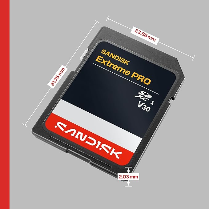 SANDISK 128GB Extreme PRO SD UHS-I Card - Up to 250MB/s Read Speed and 120MB/s Write Speed, 4K UHD, Full HD, U3, and V30 - SDSDXXJ-128G-GSCIN