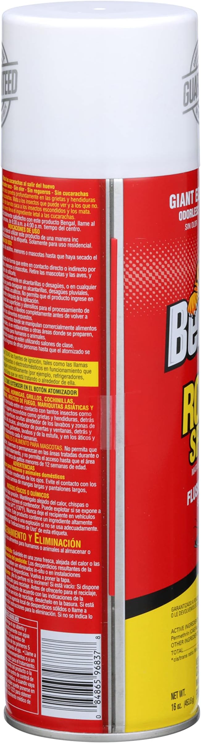 Bengal Roach Spray, Odorless Stain-Free Dry Spray, 2-Count, 16 Oz. Aerosol Cans