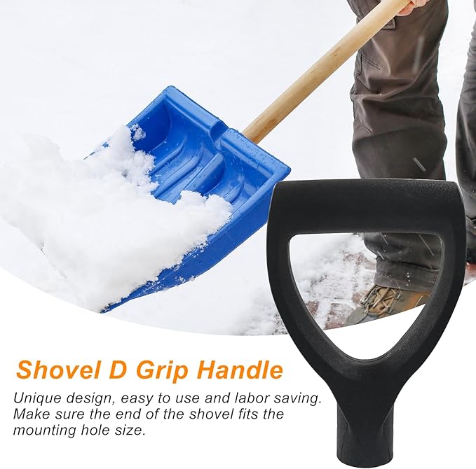 Shovel D Grip Handle, 28mm Inner Diameter Plastic Spade Handle for Digging Raking Tools