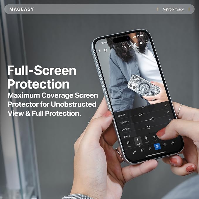 MAGEASY Designed for Phone 17 Screen Protector - Anti-Fingerprint Ultra Clear Easy Installaion - Vetro 9H