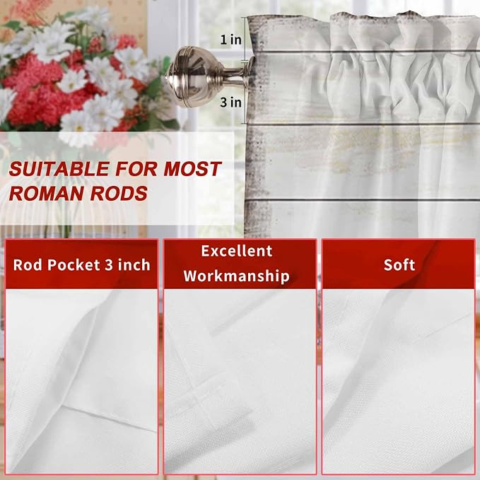 Happy Valentine's Valance Curtains
