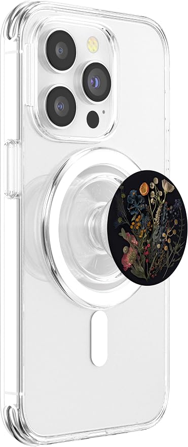 Floral Flower Daisies Eucalyptus Garden Flowers Pattern PopSockets Adhesive PopGrip