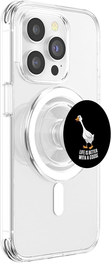 Life Is Better With A Goose Funny Goose PopSockets Adhesive PopGrip