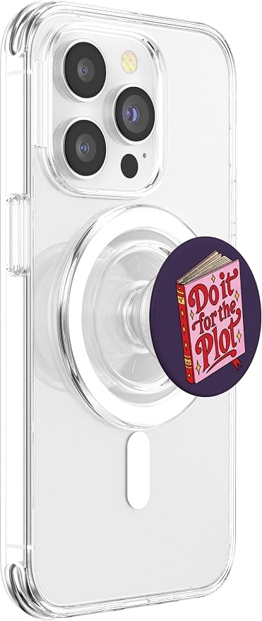 PopSockets Funny Book Phone Grip & Stand- Do it for The Plot PopSockets PopWallet for MagSafe