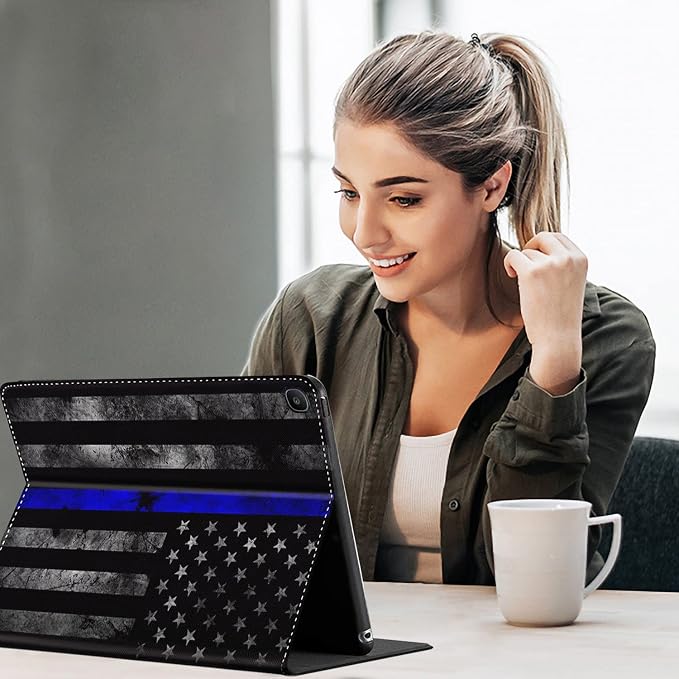 Case for Galaxy Tab S5e Case 2019 10.5 Tablet SM-T720/T725,Anti Slide Premium PU Leather Multi-Angle Viewing Folio Stand Case Cover for Samsung Galaxy Tab S5e Tablet 10.5 Inch - Black Cat Art