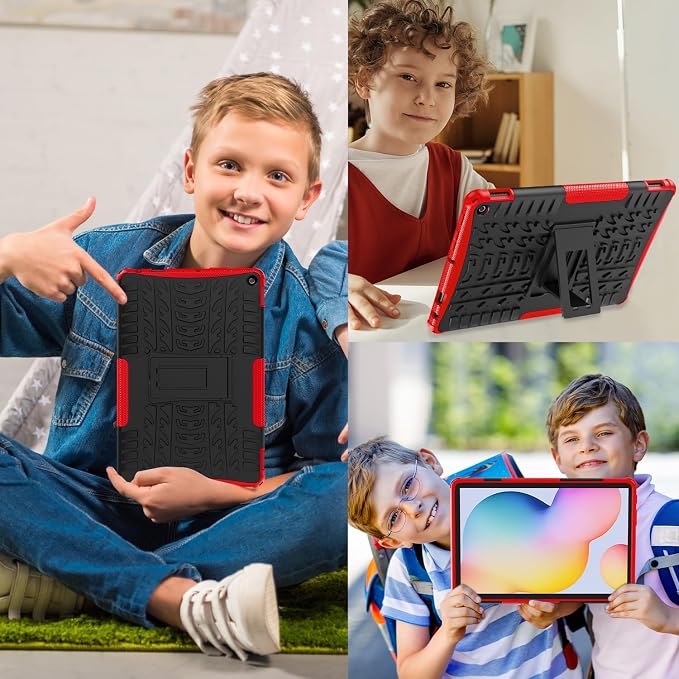 for 2023 Release Tablet Flre HD 10 & HD 10 Plus Case | 13th Generation Heavy Duty Dual Layer Shockproof Impact Resistance Protective Case with Kickstand for Kids