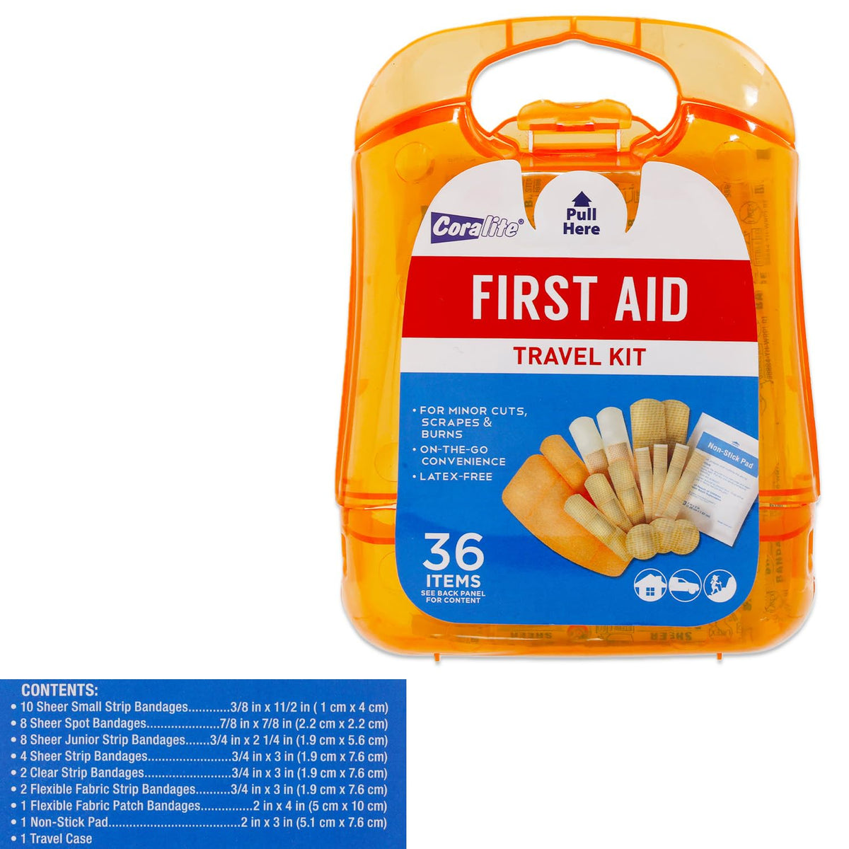 Mini First Aid Kit Bulk Set - Travel Size Bundle Includes 12 Small First Aid Kits in Durable Case for Car, Purse, Travel, Backpack, Camping | Small First Aid Kit