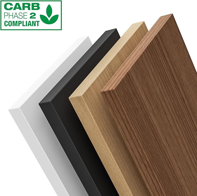 Black Bookshelf, Wood Bookcase with 3 Tier Open Shelves, 10-Cube Minimalist Storage Shelf for Living Room, Bedroom, 55.1" W x 42.5" H