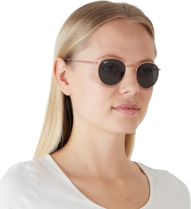 Ray-Ban Unisex Rb3447 Round Metal Round Sunglasses