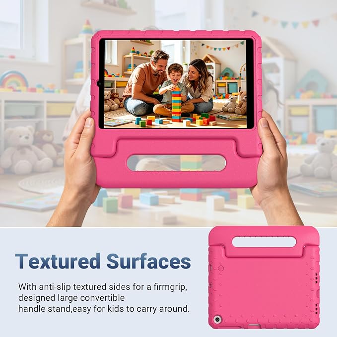 Kids Case for LG G Pad 5 10.1 FHD 2019 (Model: LMT600) Light-Weight EVA Soft Foam Durable Rugged Shockproof Kidsproof Child Cover Foldable Handle to Kickstand Blue | Foldable handle highly durable
