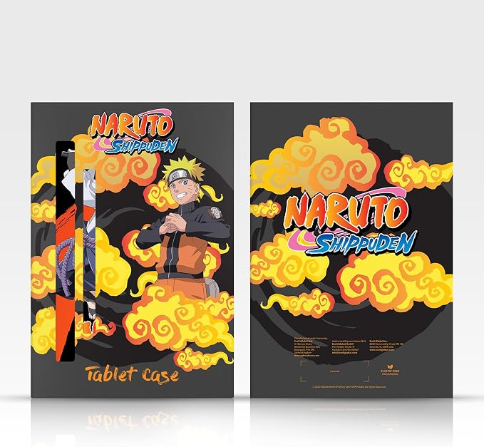 Head Case Designs Officially Licensed Naruto Shippuden Itachi Uchiha Moon Character Art Leather Wallet Case Compatible with Apple iPad Pro 11 M4/M5 2024/2025