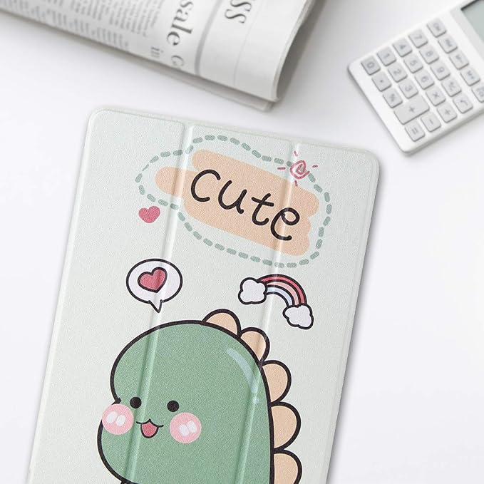 Case for Kindle Fire 7 TabletDteck Full Protective Flip Adjustable Stand Auto Wake/Sleep Smart Cover with Pencil Holder for Kindle Fire 7 Tablet 9th/7th/5th Generation 2019/2017/2015 ReleaseKing Dog