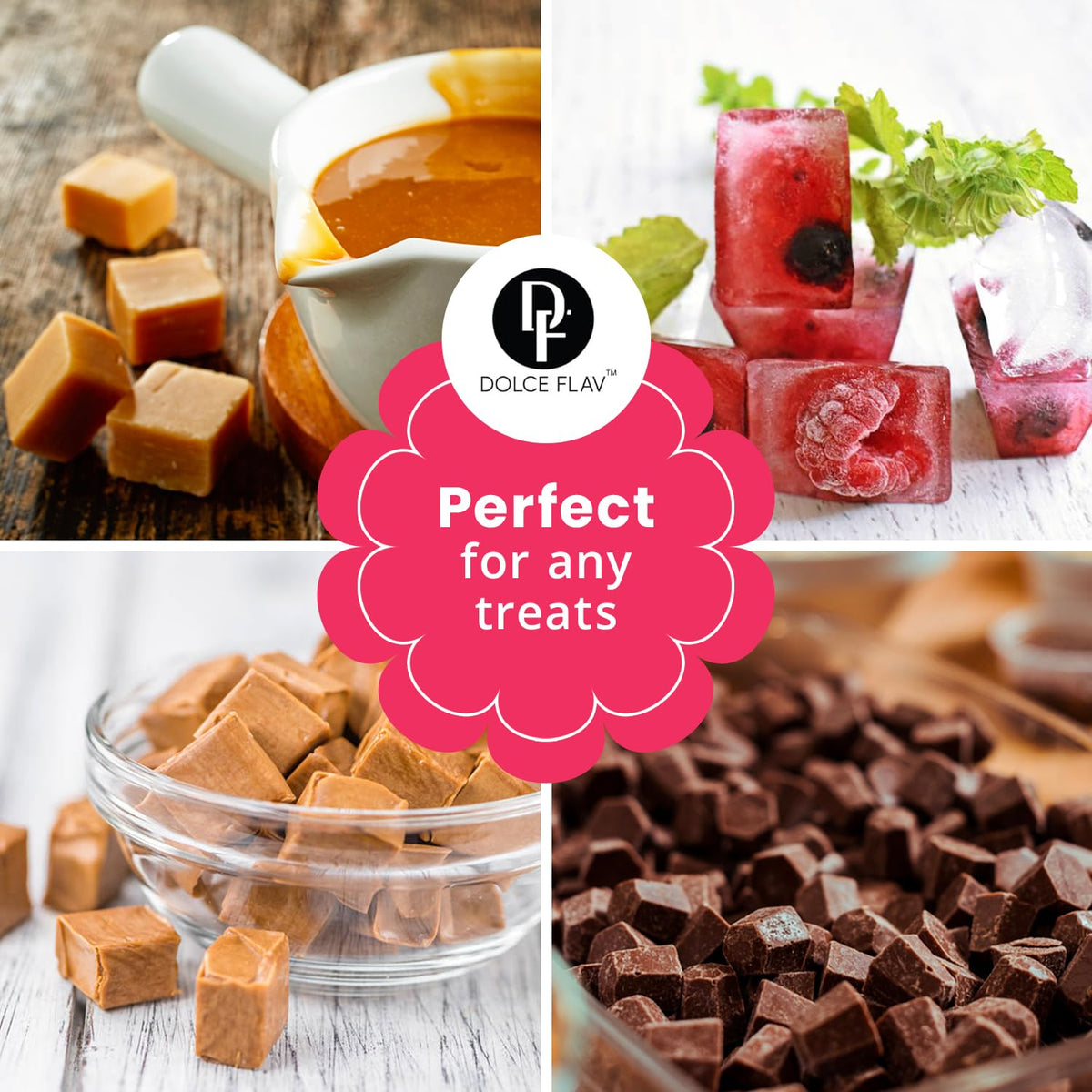 Silicone 6.5ml Cube Candy Molds for Chocolate, Gummy & Baking | 234 Cavities Confectionery Molds | Food-Grade, BPA-Free Silicone for Homemade Treats & Desserts | Dolce Flav