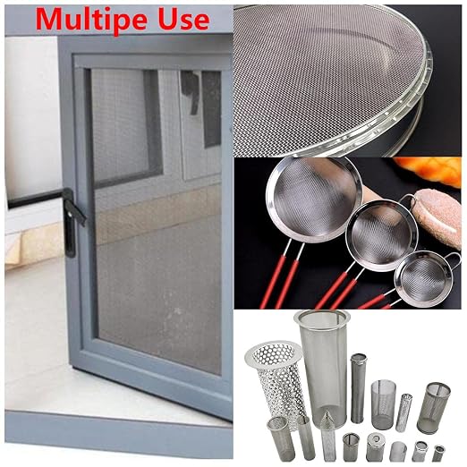 Stainless Steel Mesh Screen #40Mesh -Size:15.7"x47.2" SS304 Wire Mesh Screen