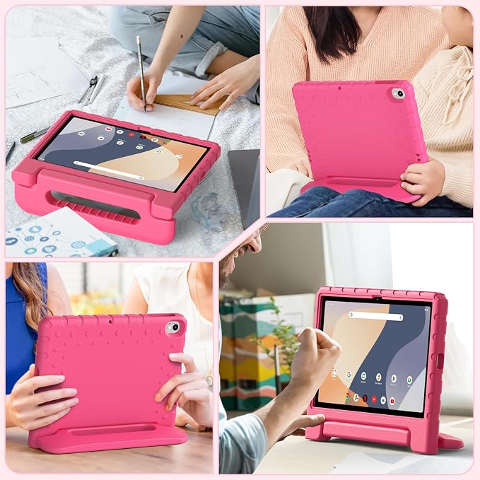 Kids Case for Walmart Onn 4th 2024 ShockproofHandle Stand Black | Shock Proof Protective Cover Compatible with Walmart Onn 10.1 Inch 4th Generation 2024 (Model: 100135925)For Kids